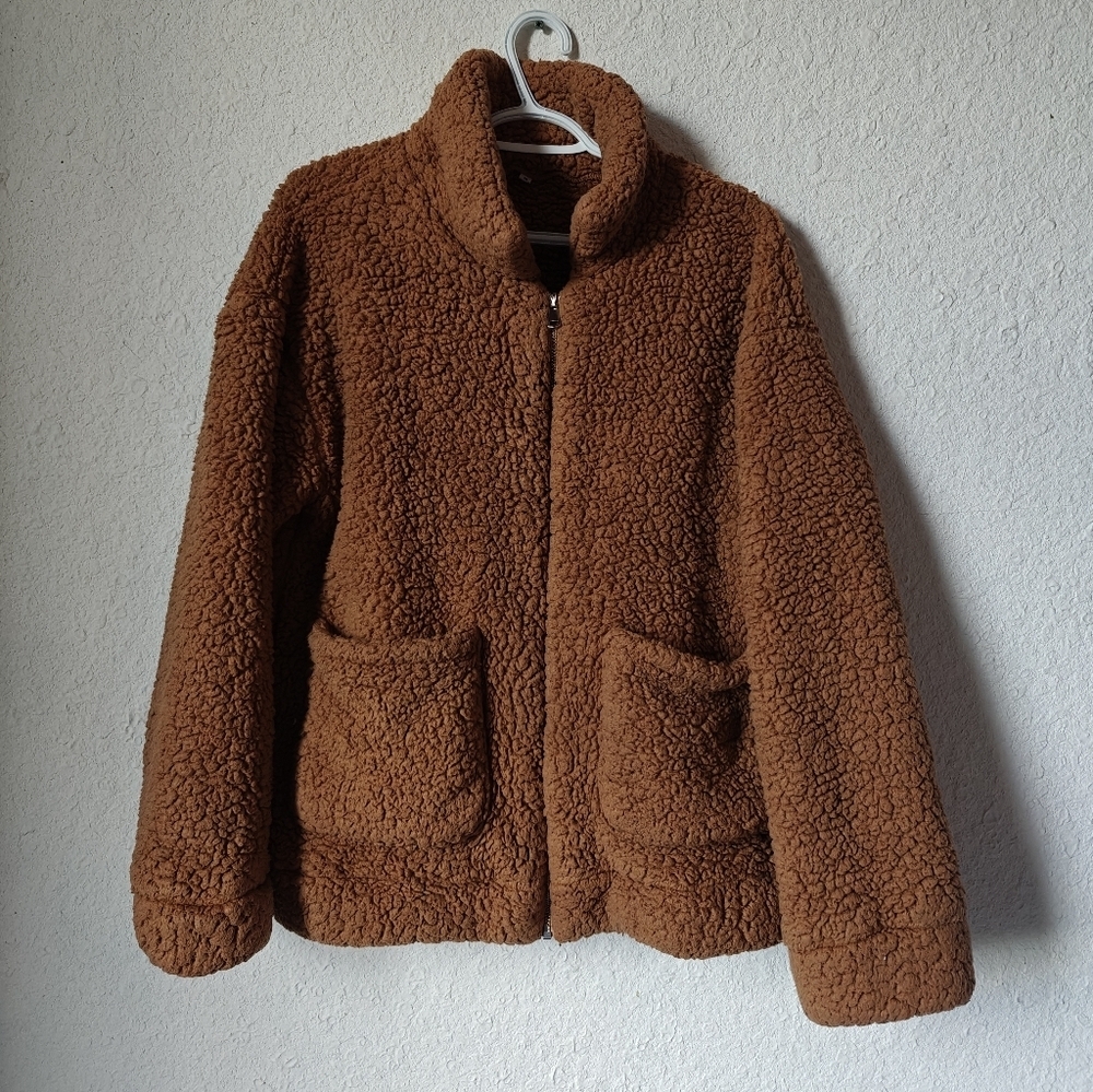Sherpa Zip Up Sweater